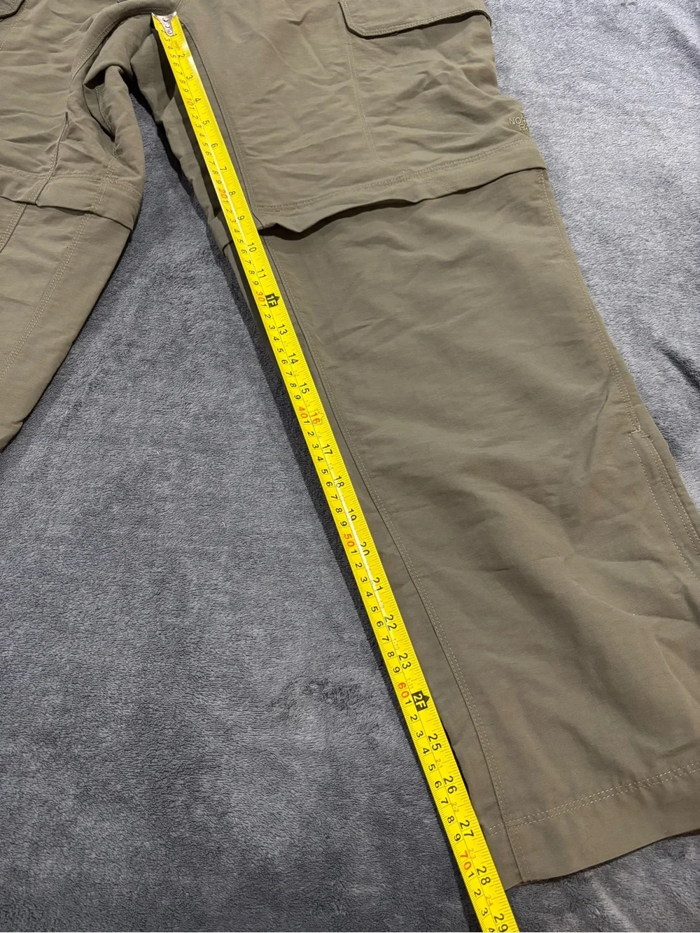North Face Men's Cargo Hiking Pants Size Medium Outdoor Convertible Belted
